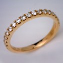 18kt Rose Gold Claw Set Diamond Wedding Ring